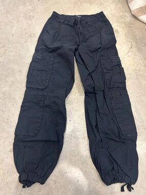 Bluenotes Black Cargo Jogger Trousers